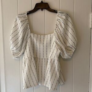 Madewell Empire Puff Sleeve Top